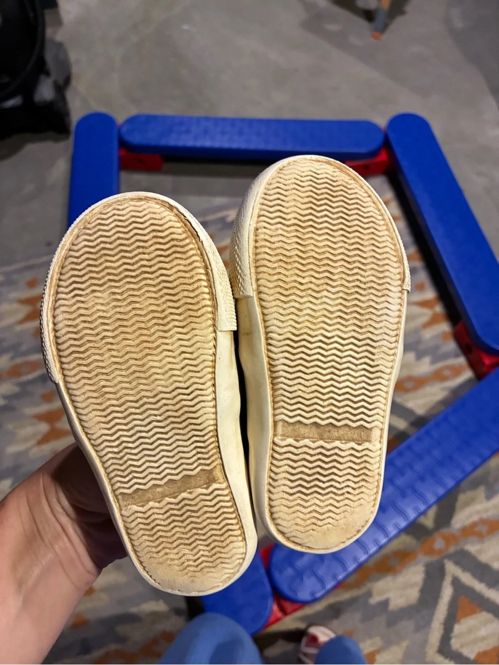Carter's Slip-On toddler Sneakers in Black and Olive camo. Size 7